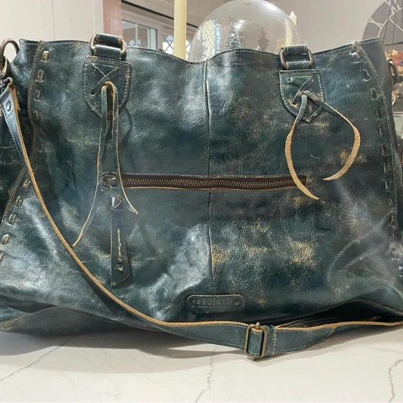 NWTs BED|STU Rockaway Handbag plus Cadence wristlet dark teal lux - Picture 7 of 15